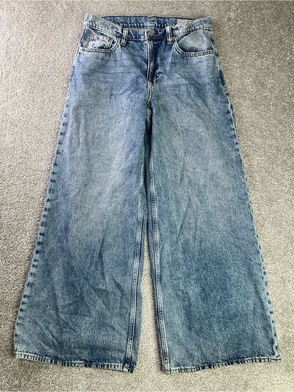 GAP Extra Baggy Low Rise Jeans Women’s 26 Light Wash Wide Leg